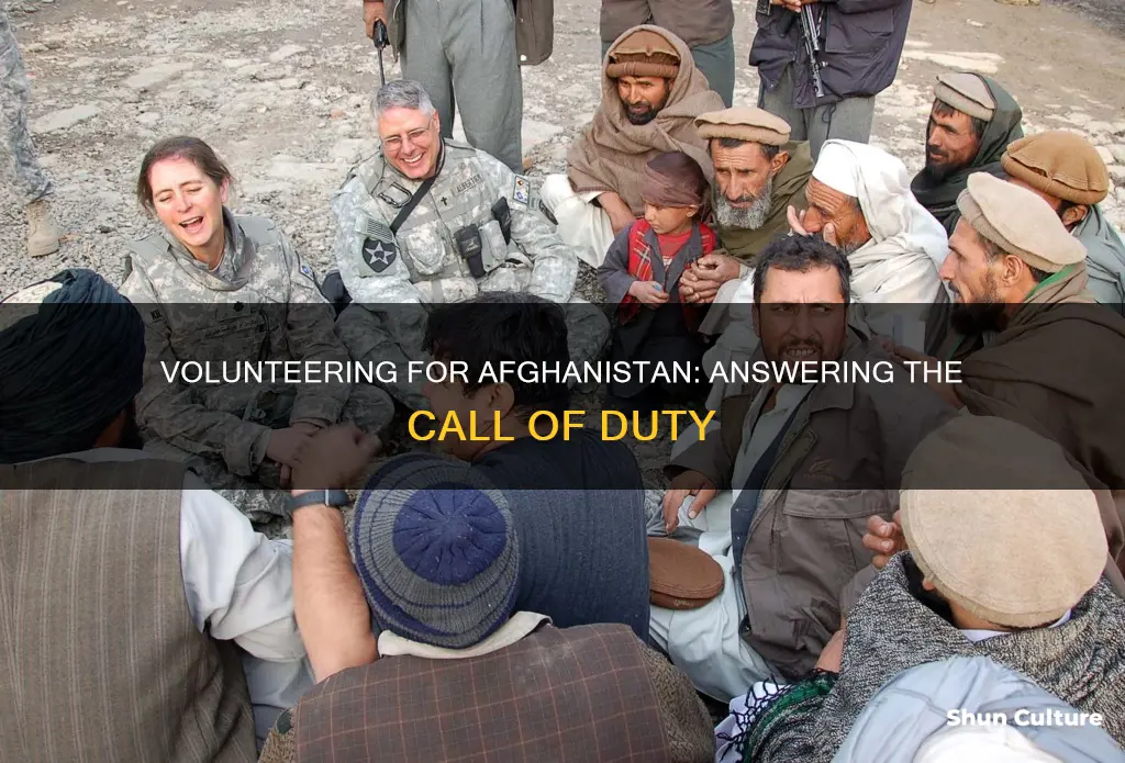 can you volunteer to go to afghanistan