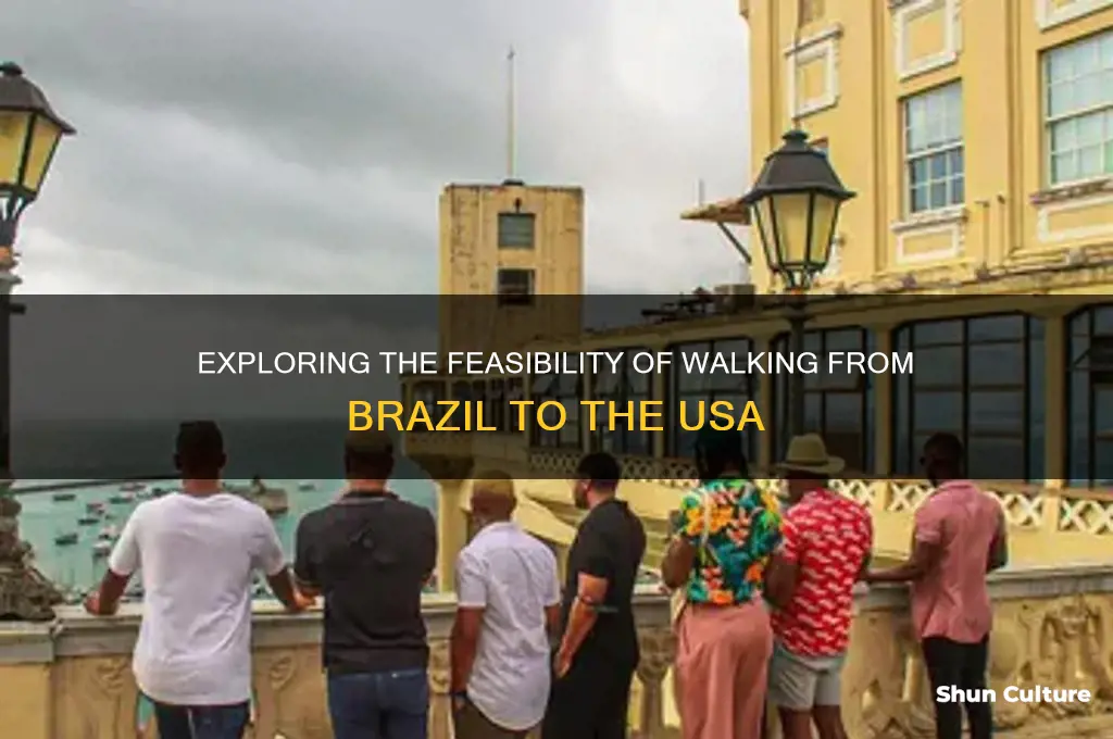 can you walk from brazil to usa