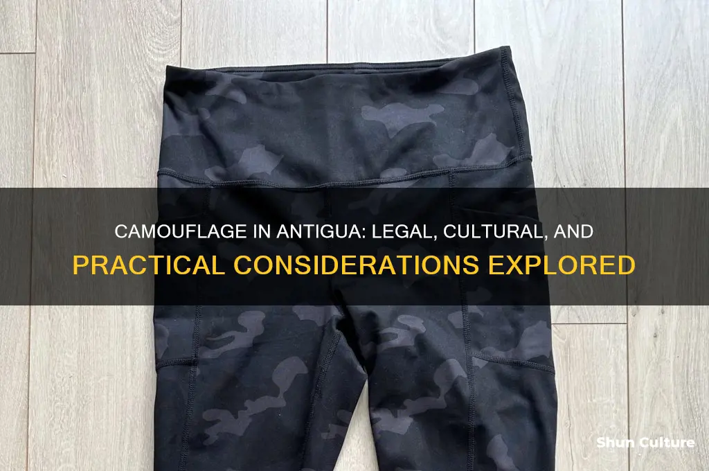 can you wear camouflage in antigua