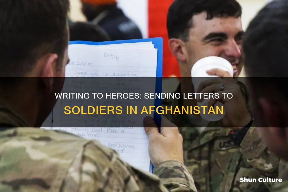 can you write letters to soldiers in afghanistan