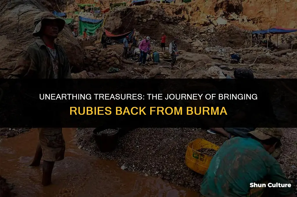can ypu bring rubies back from burma
