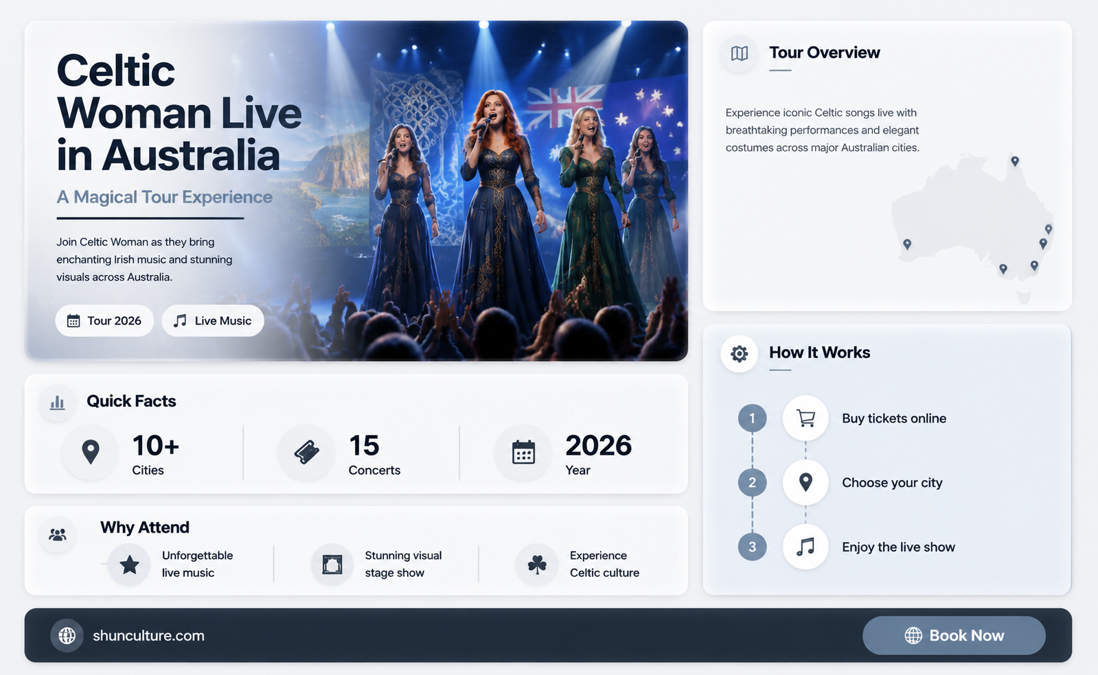are celtic woman coming to australia