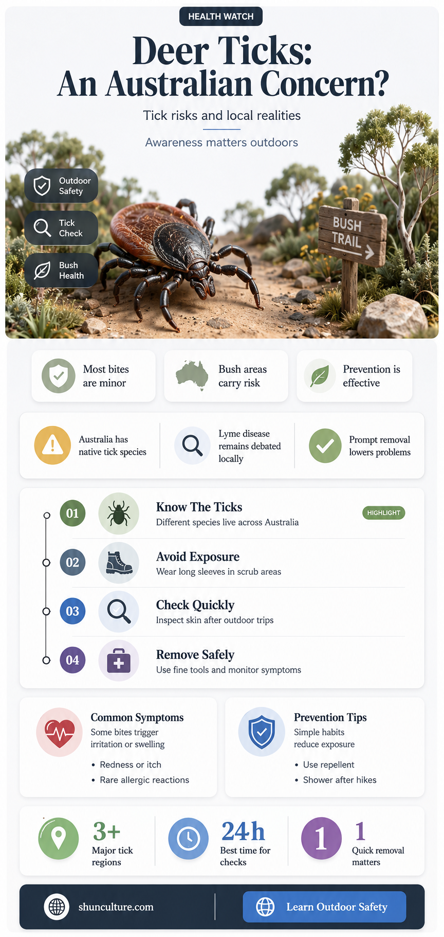 are deer ticks found in australia