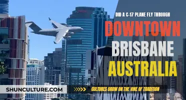C-17 Plane's Unusual Flight Path Over Brisbane, Australia