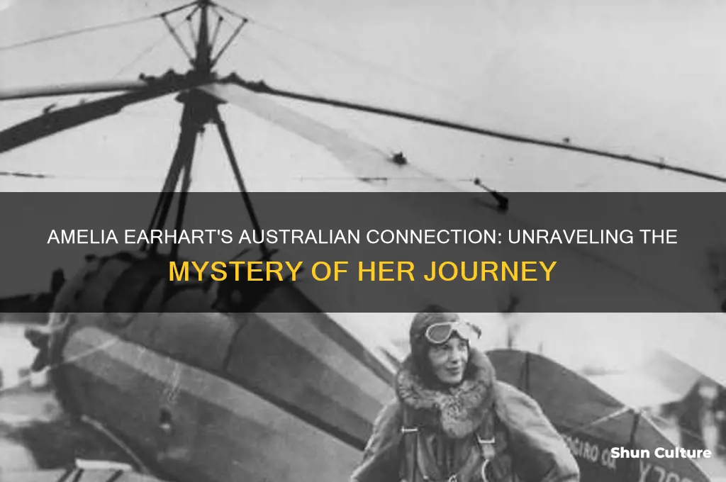 did amelia earhart go to australia