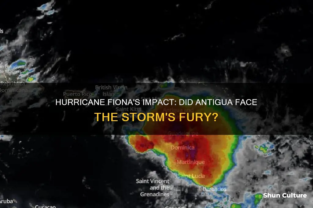 did antigua get hit by hurricane fiona