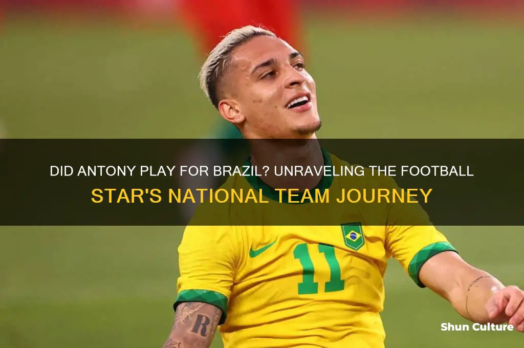 did antony play for brazil