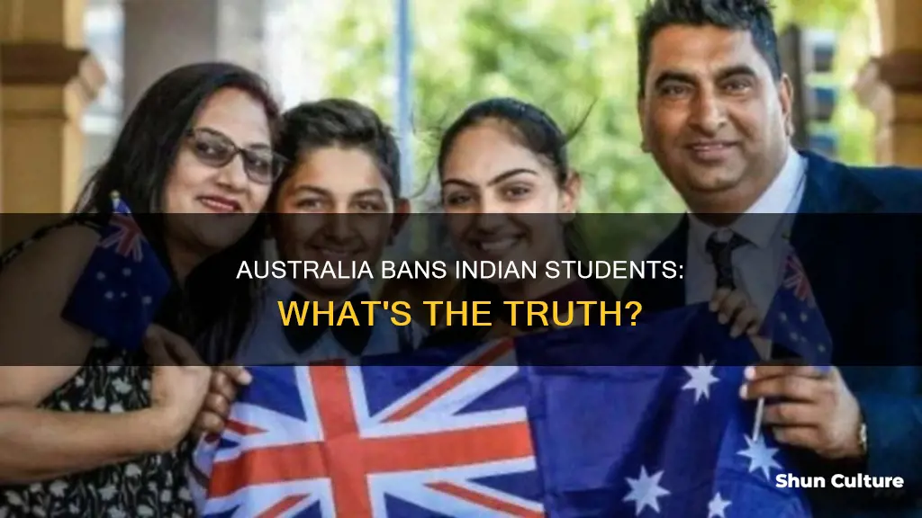 did australia ban indian students
