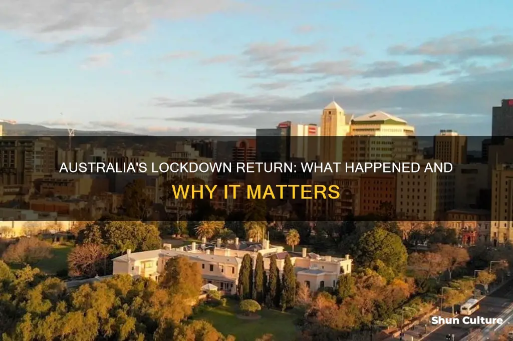 did australia go back into lockdown