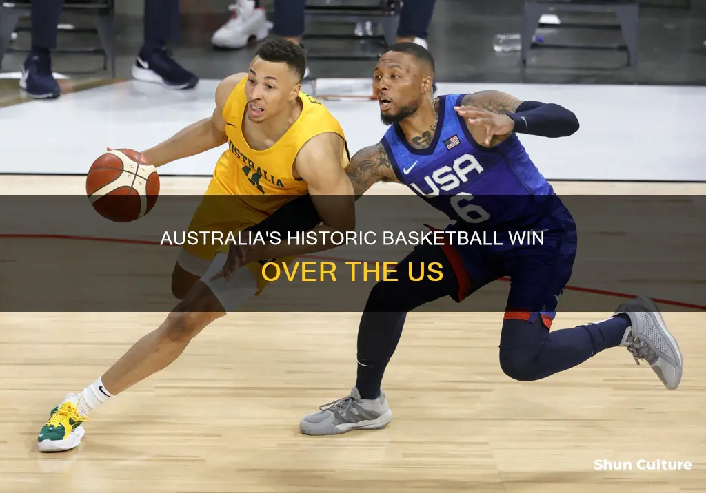 did australia make history in beatng the us in basketball