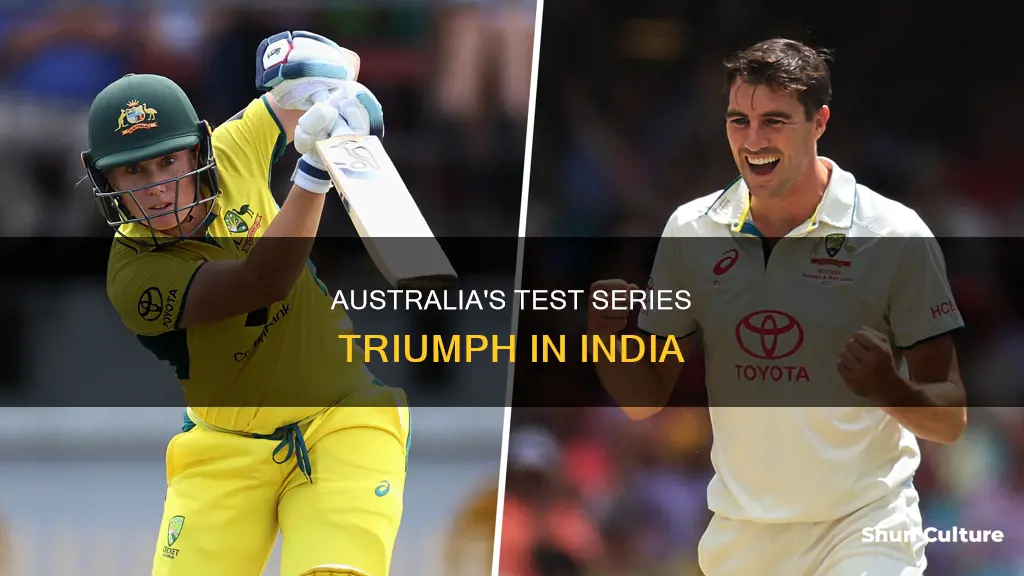 did australia win test series in india