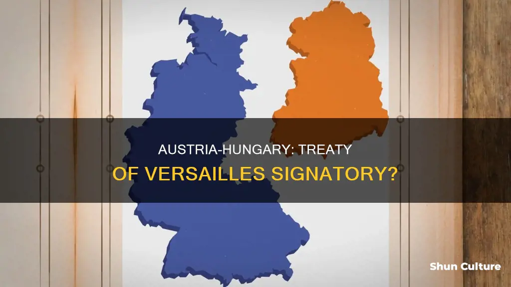 did austria hungary sign the treaty of versailles