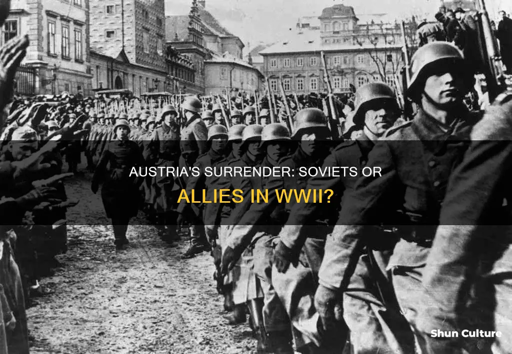 did austria surrender to the soviets or allies ww2