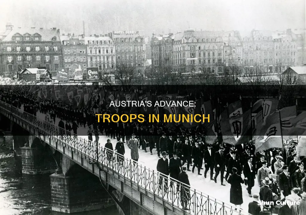 did austrian troops march into munich