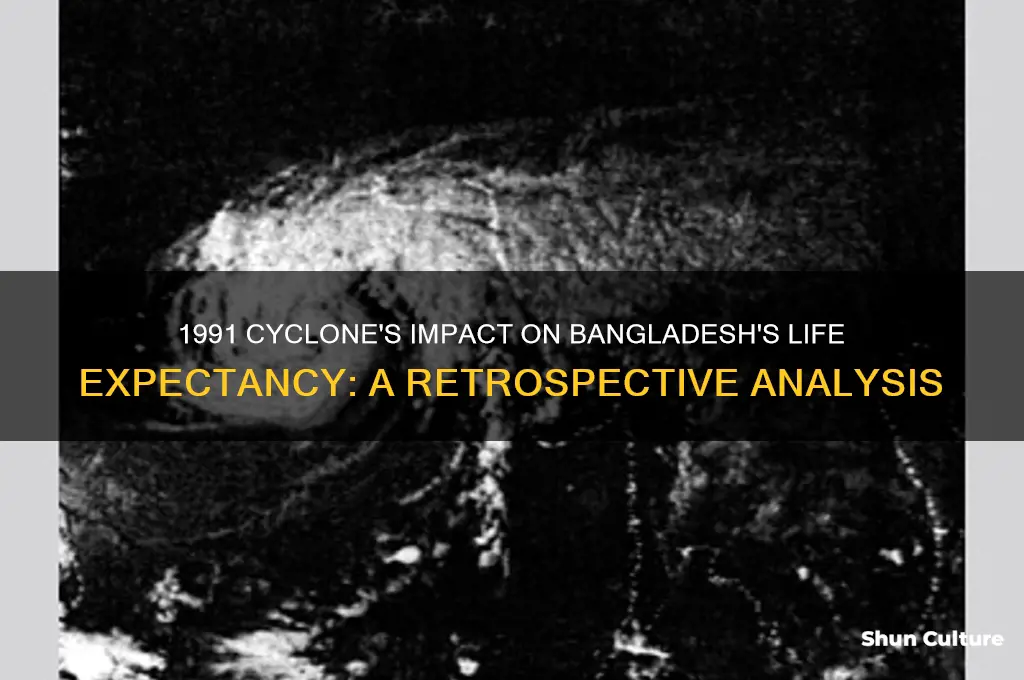 did bangladesh 1991 cyclone affect life expectancy