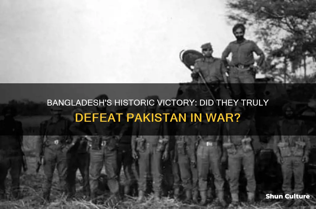 did bangladesh beat pakistan in war
