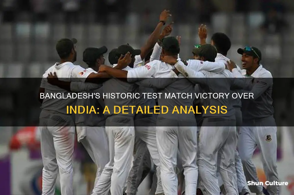 did bangladesh ever beat india in test match