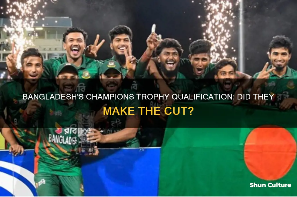 did bangladesh qualify for champions trophy