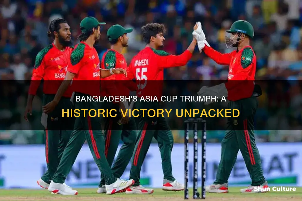 did bangladesh won asia cup