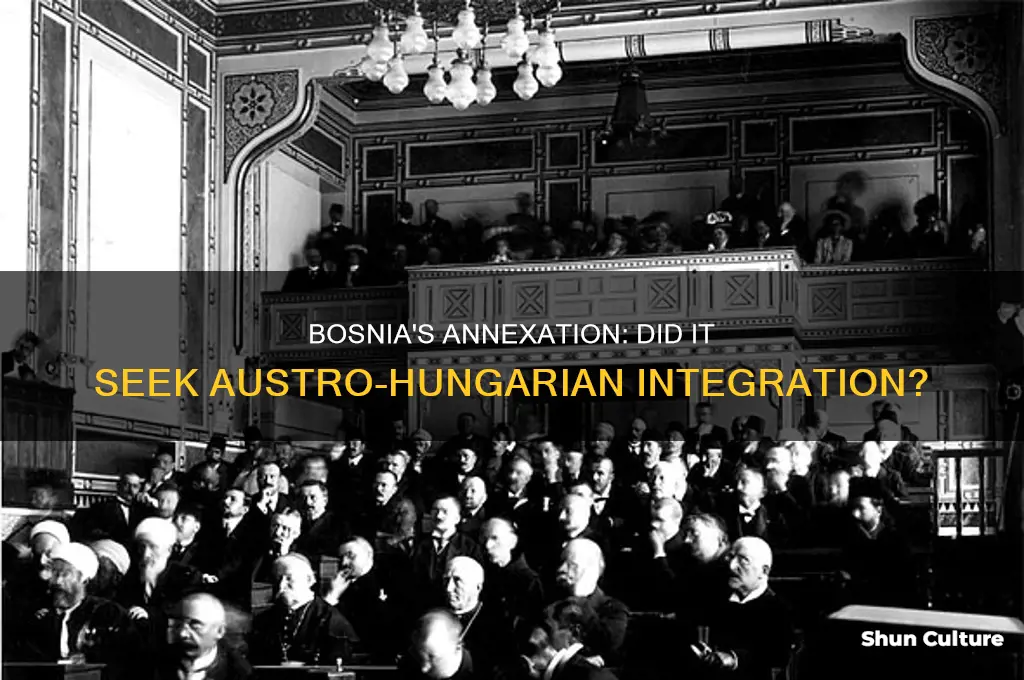 did bosnia want to become part of austro hungary