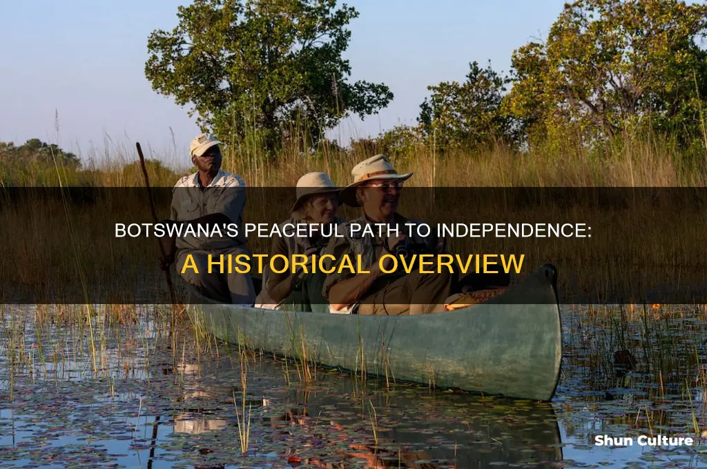 did botswana fight for independence