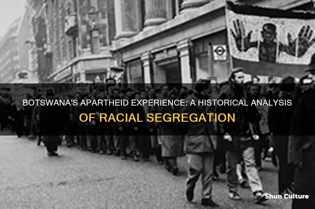 did botswana suffer from apartheid