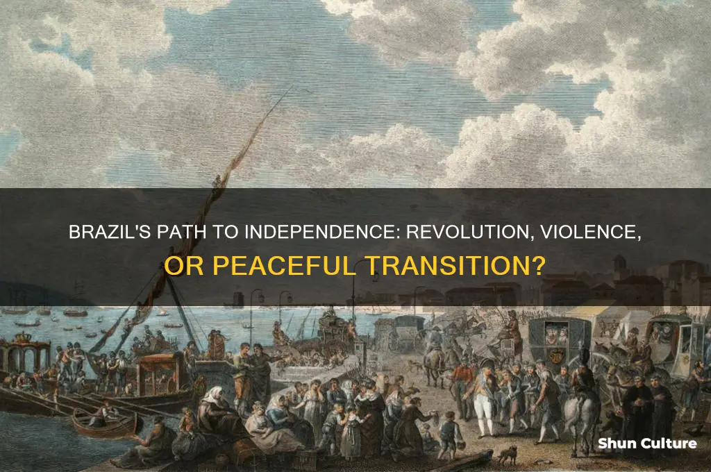 did brazil achieve political independence through violent revolution