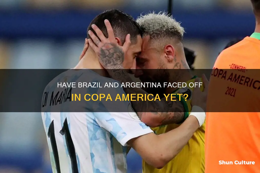 did brazil and argentina play in copa america already