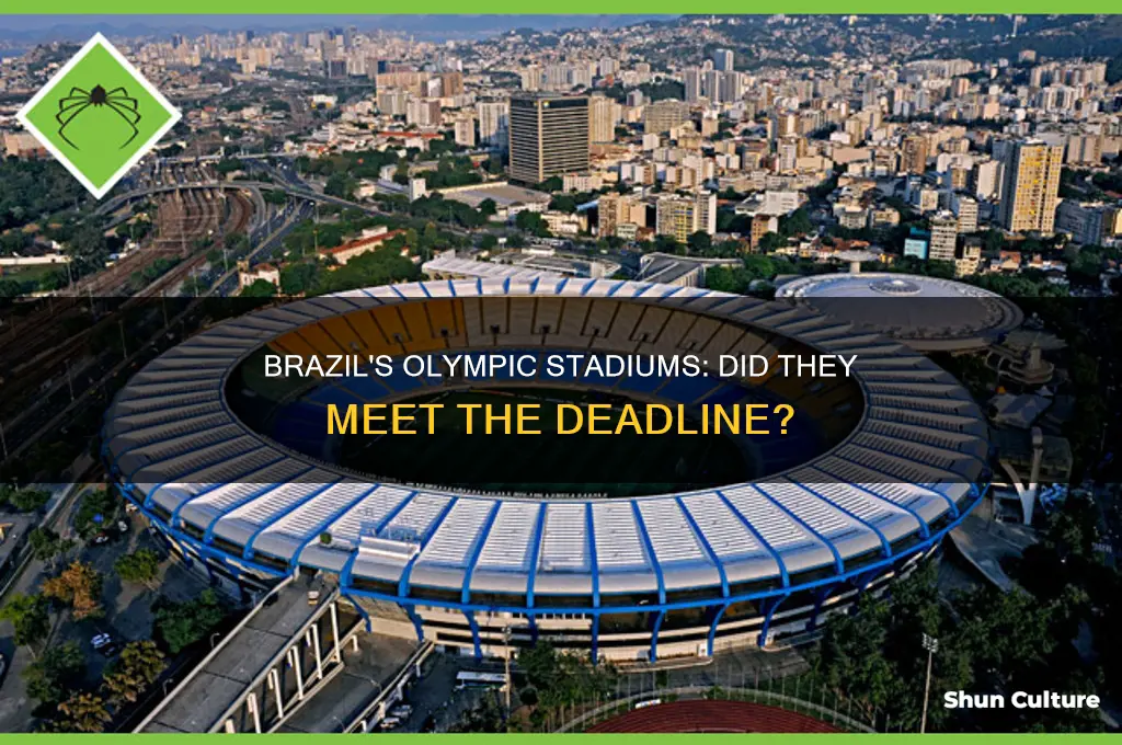 did brazil finish the stadiums in time for the olympics