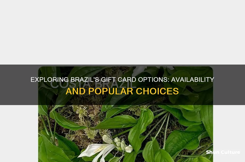 did brazil has gift card