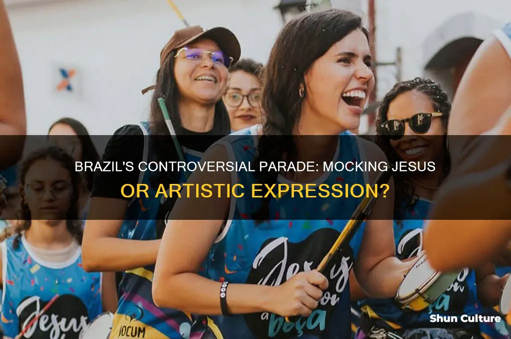 did brazil have a parade mocking jesus