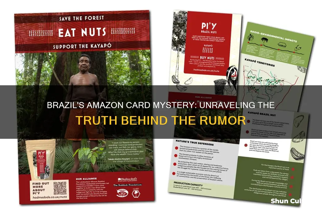did brazil have amazon card