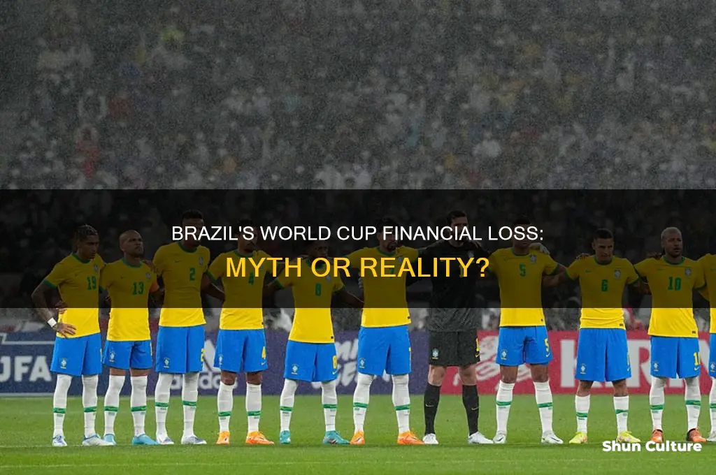 did brazil lose money in the world cup
