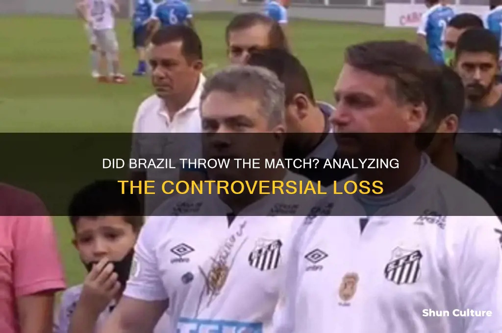 did brazil lose on purpose