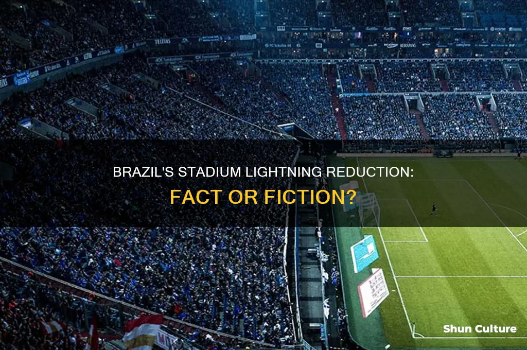did brazil lower the lightning of the stadium