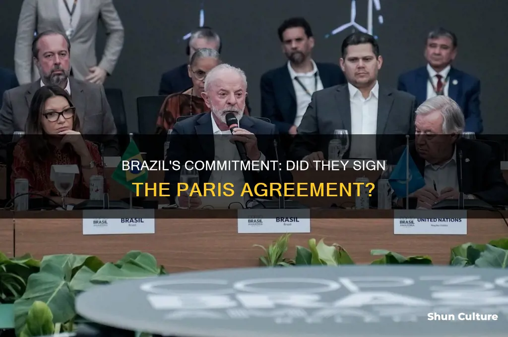 did brazil sign the paris agreement