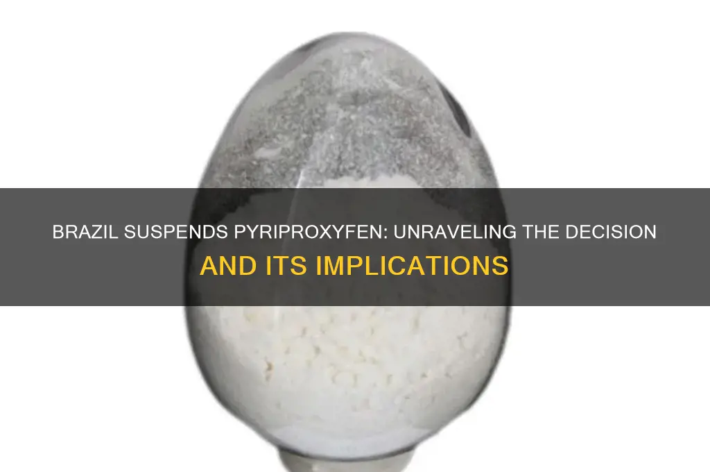 did brazil suspend use of pyriproxyfen
