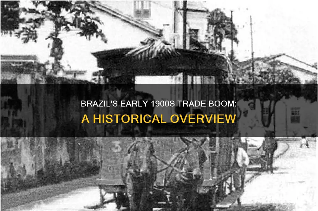 did brazil trade a lot in the 1900s early