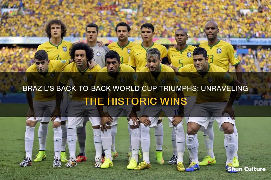 did brazil win back to back world cups
