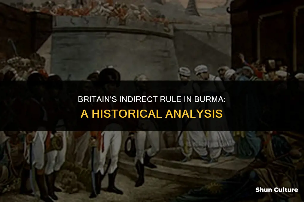 did britain rule burma by indirect rule