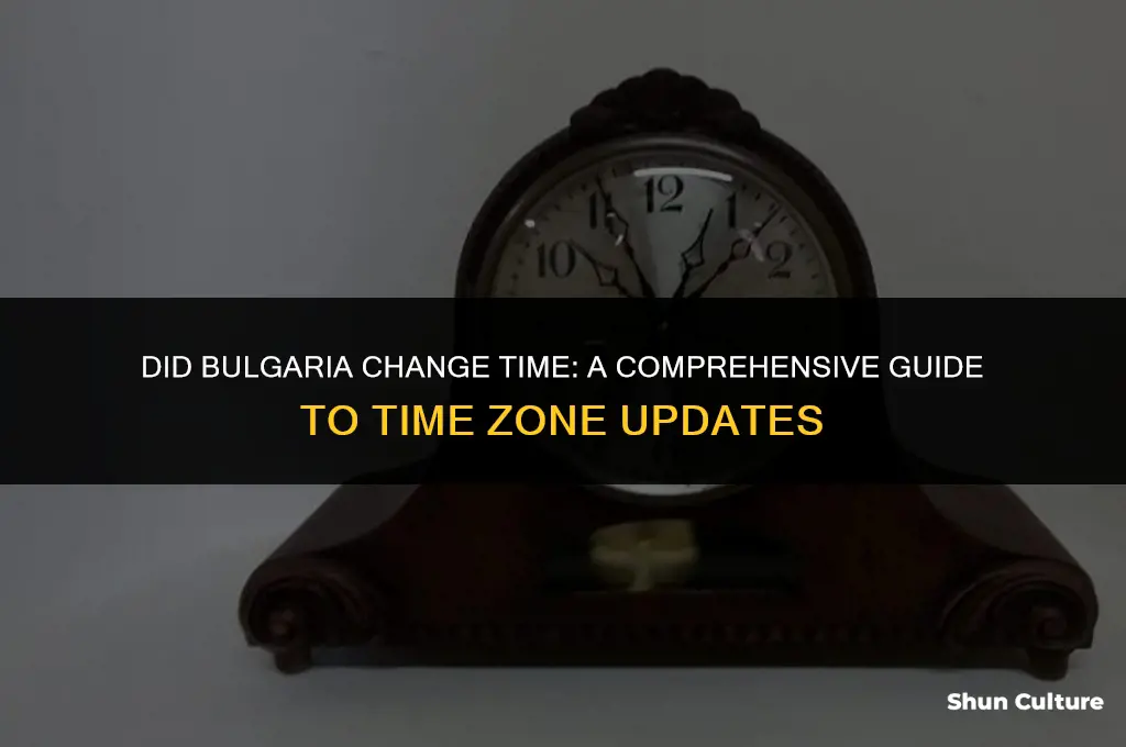 did bulgaria change time