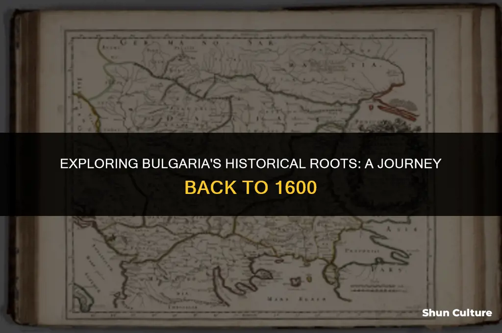 did bulgaria exist 1600