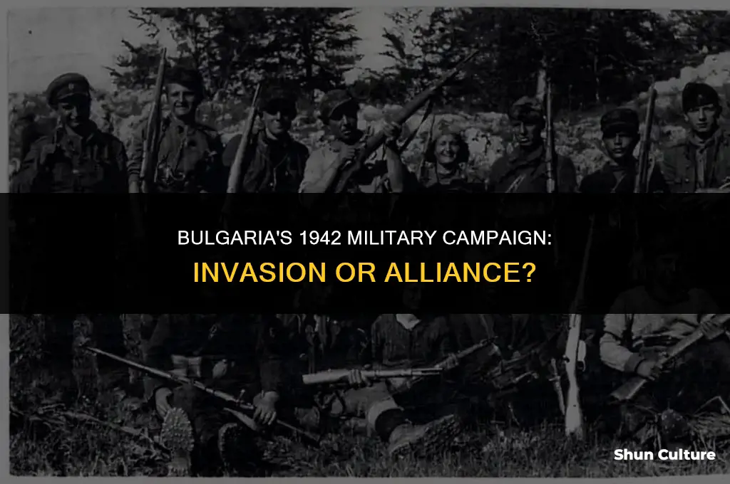 did bulgarian troops invade in 1942