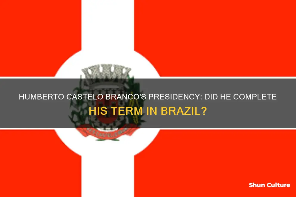 did castelo branco finish his term brazil