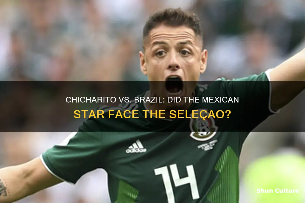 did chicharito play against brazil
