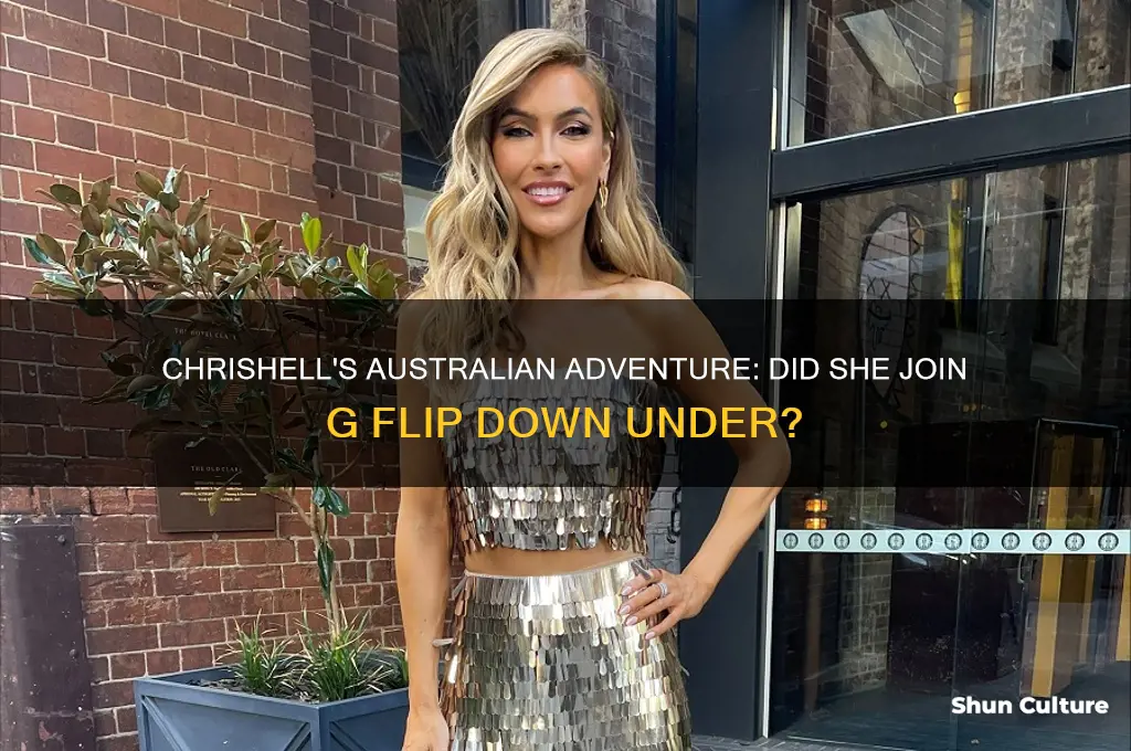 did chrishell go to australia with g flip