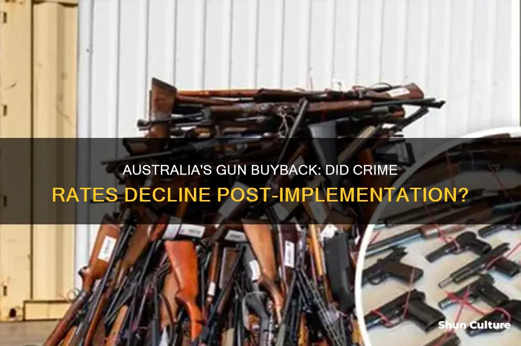 did crime in australia go down after the buyback