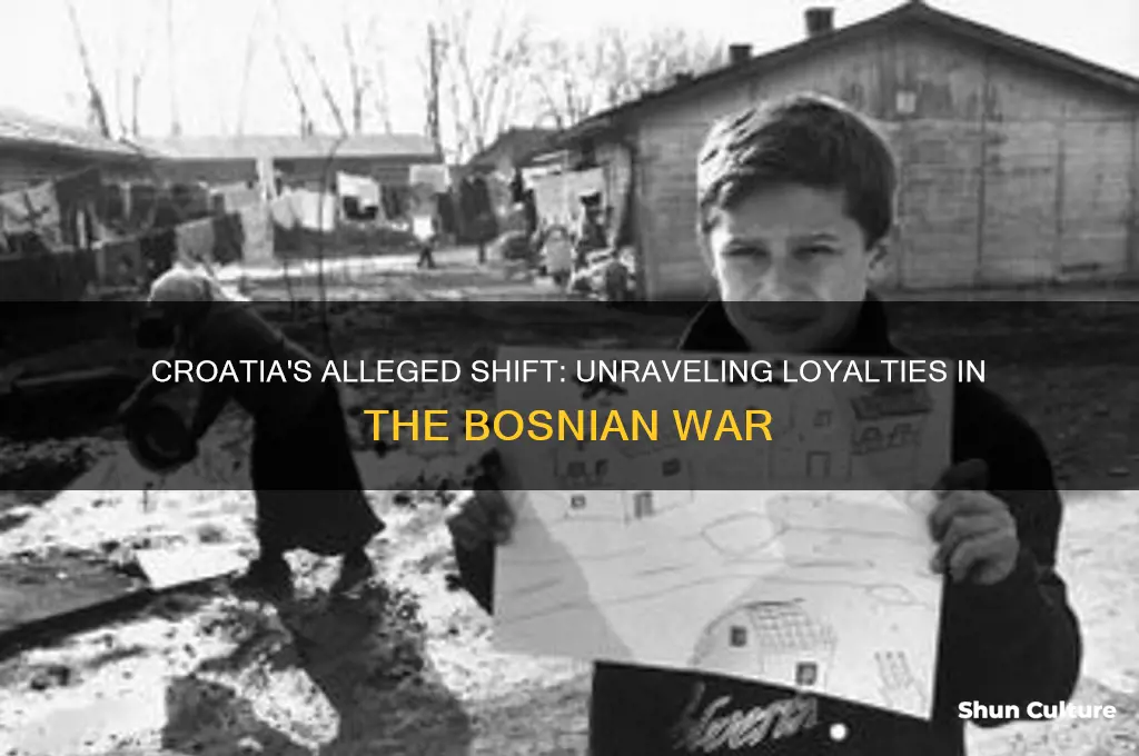 did croatians swtich sides in the bosnian war