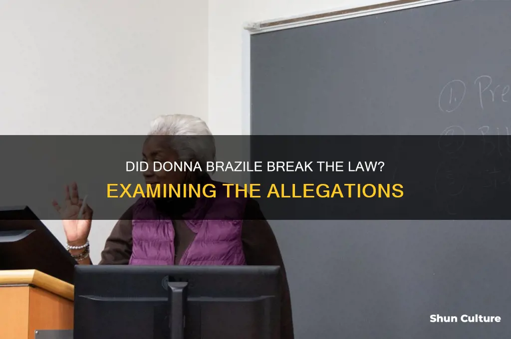 did donna brazile act illegaly
