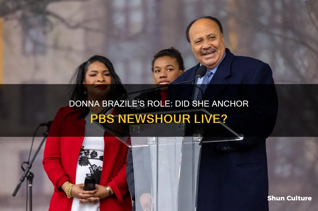 did donna brazile anchor news newshour live